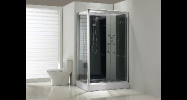 Xellanz Sunshine rechts complete douchecabine 120x90x218 alu 5mm glas