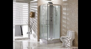 Xellanz Rainbow douchecabine 90x90x218 alu 5mm glas