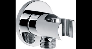 Xellanz Wandaansluitbocht met handdouchehouder rond 1/2" chroom