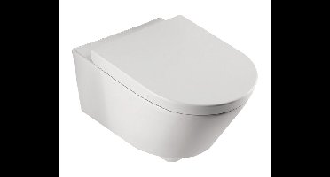 Xellanz Metro wandcloset met toiletzitting softclose en quick release glans wit