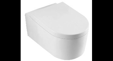 Xellanz Arco wandcloset met Arco toiletzitting softclose en quick release glans wit