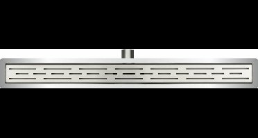 Xellanz Eco douchegoot met flens en rooster 50 x 7 cm RVS