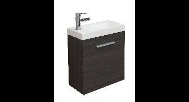 Xellanz Emma fonteinkastje + wastafel 50 x 25 x 50 cm houtnerf grijs