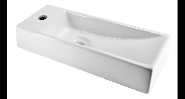 Xellanz Trim mini fontein links 38 x 14 x 8 cm keramiek glans wit