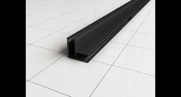 Xellanz Hoekprofiel 200cm mat zwart