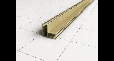 Xellanz Hoekprofiel 200cm geborsteld messing