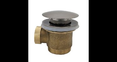 Xellanz Caral clickwaste afvoerplug vrijstaand bad 1 1/2" geborsteld staal