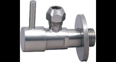 Xellanz Minimal Hoekstopkraan 1/2" x 3/8" of knel 10 mm geborsteld staal