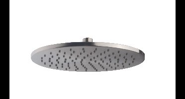 Xellanz Caral hoofddouche rond 25 x 0,8 cm geborsteld staal