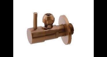 Xellanz Minimal hoekstopkraan 1/2" x 3/8" of knel 10 mm geborsteld brons koper