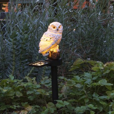 Solar LED Verlichte Uil - Zonne-energie